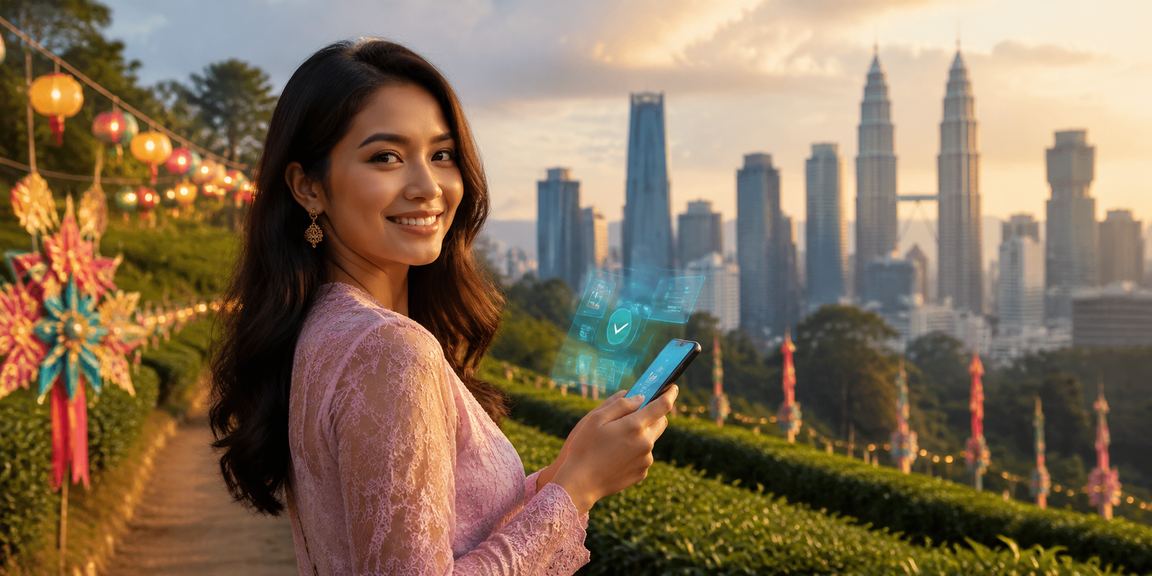 Pengguna Malaysia mengakses platform pertaruhan dalam talian 53000 melalui telefon di Kuala Lumpur