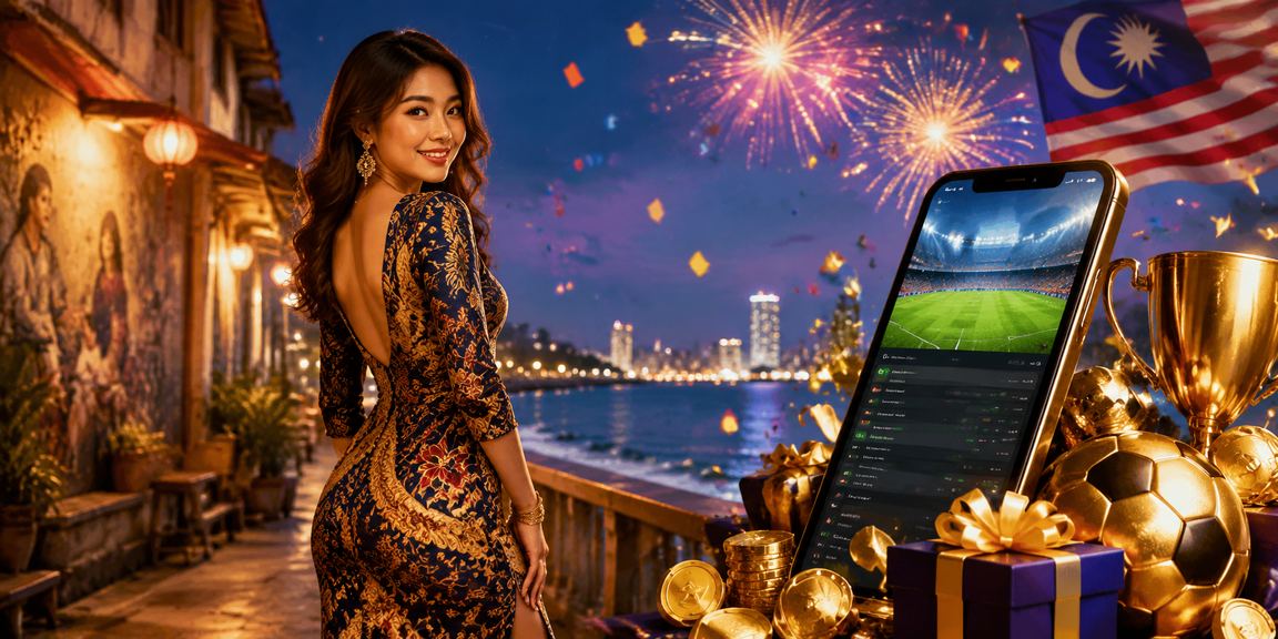 Pemain menyemak tip pertaruhan sukan di Pulau Pinang menggunakan telefon pintar
